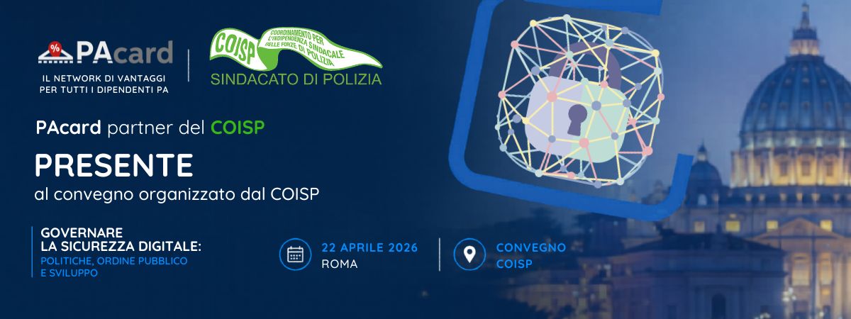 Rappresentanti PAcard al IX Congresso Nazionale COISP sulla sicurezza digitale a Roma