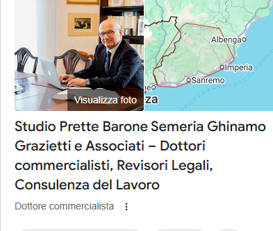 Google My Business per Studio Prette Barone Semeria Ghinamo Grazietti e Associati