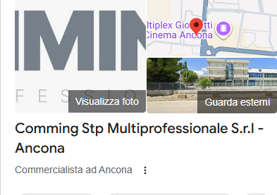 Google My Business per Comming Stp Multiprofessionale