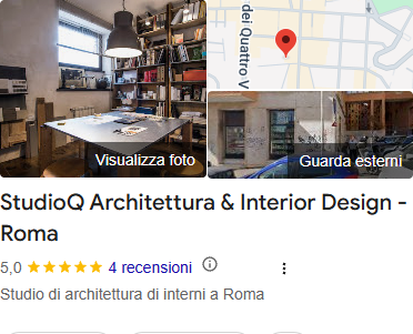Google My Business per StudioQ Architettura
