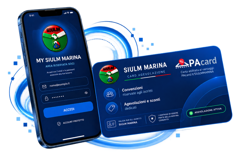 La card PACARD riservata a siulmmarina